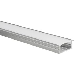 Profilé ruban LED Marconia aluminium large 1m avec couvercle opaque