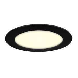 Plafonnier LED Premium Line 18cm noir 11W 3000K IP44 dimmable