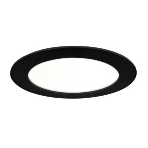 Plafonnier LED Premium Line 18cm noir 11W 4000K IP44 dimmable