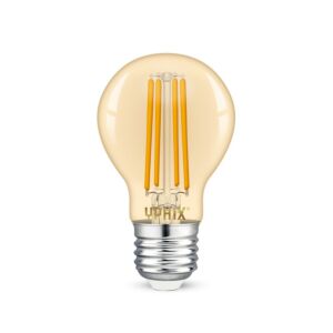 Ampoule LED filament E27 Atlas A60 ambré 8W 1800K dimmable