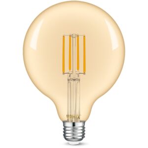 Ampoule LED filament E27 Atlas G125 ambré 7W 2200K dimmable