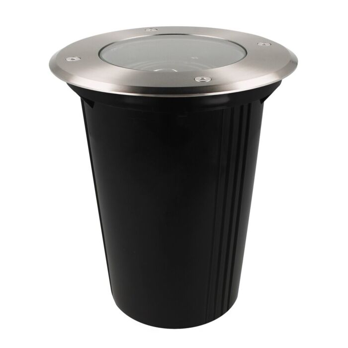 Spot au sol Novus GU10 inox IP67 rond orientable